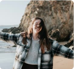 Student travel storyteller exploring outdoors