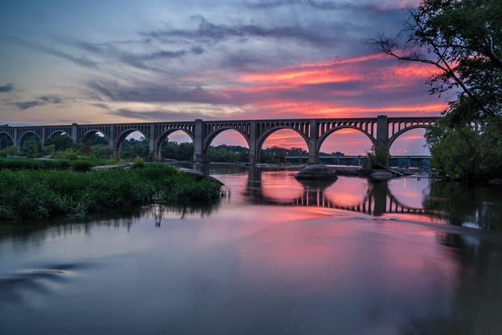 James River at sunset · Photo by Chris Johnson